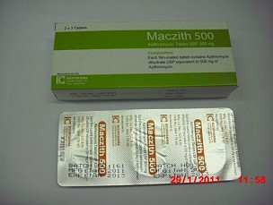 Azithromycin Tablet USP 500mg <em>(Maczith 500mg)</em>  
